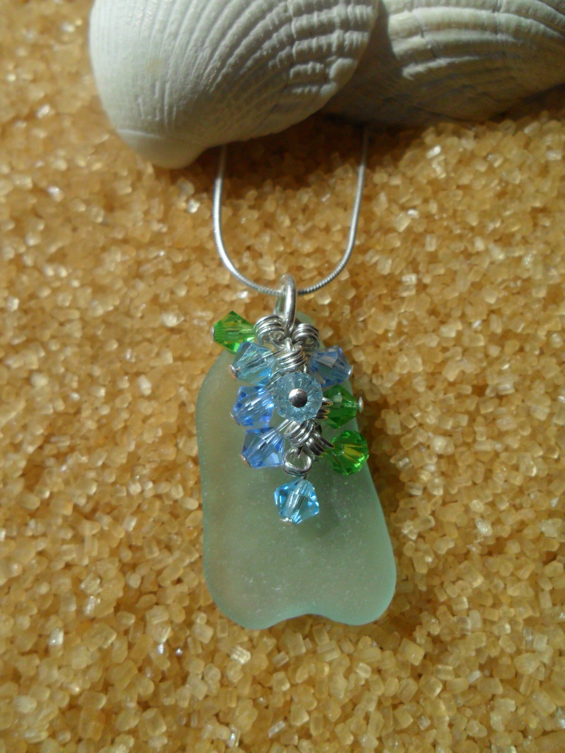 Sea Glass Pendant - Scottish Sea Glass