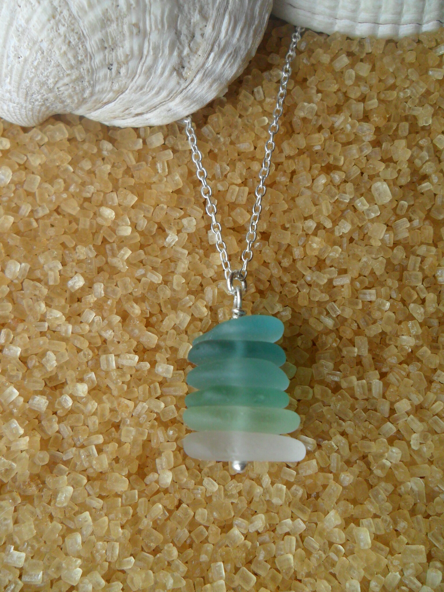 Sea Glass Pendant - Scottish Sea Glass